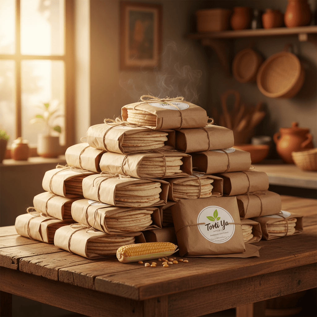 Bulk tortilla order packaging