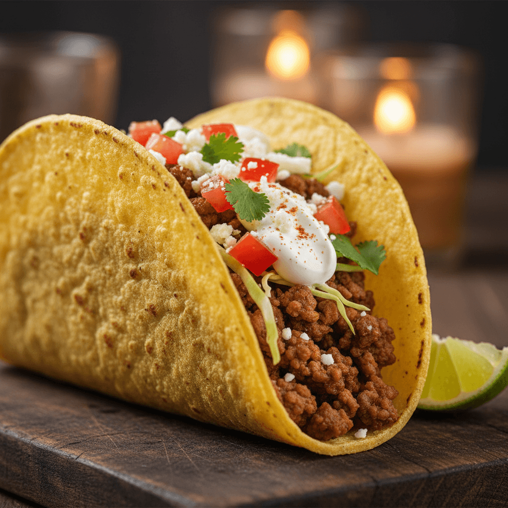 Delicious taco made with Torti Ya tortilla